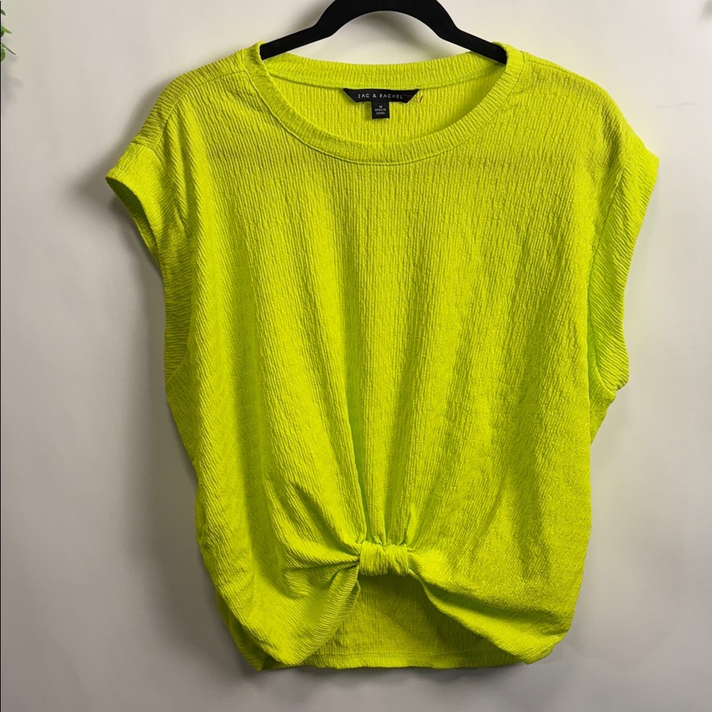 Zac & Rachel neon green Short Sleeve Tee
